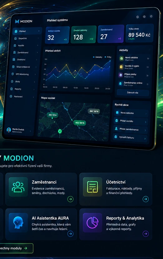 Ukázka systému MODION